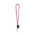 SET Lanyard TUBE Long (Ø 7 mm) con moschettone a D da 55 mm e chiusura di sicurezza da Ø 7 mm