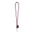 SET Lanyard TUBE Long (Ø 7 mm) con moschettone a D da 55 mm e chiusura di sicurezza da Ø 7 mm