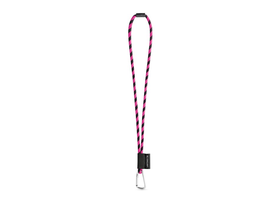 SET Lanyard TUBE Long (Ø 7 mm) con moschettone a D da 55 mm e chiusura di sicurezza da Ø 7 mm FullGadgets.com