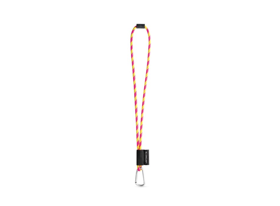 SET Lanyard TUBE Long (Ø 7 mm) con moschettone a D da 55 mm e chiusura di sicurezza da Ø 7 mm FullGadgets.com