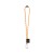 SET Lanyard TUBE Long (Ø 7 mm) con moschettone a D da 55 mm e chiusura di sicurezza da Ø 7 mm