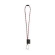 SET Lanyard TUBE Long (Ø 7 mm) con moschettone a D da 55 mm e chiusura di sicurezza da Ø 7 mm FullGadgets.com