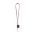 SET Lanyard TUBE Long (Ø 7 mm) con moschettone a D da 55 mm e chiusura di sicurezza da Ø 7 mm