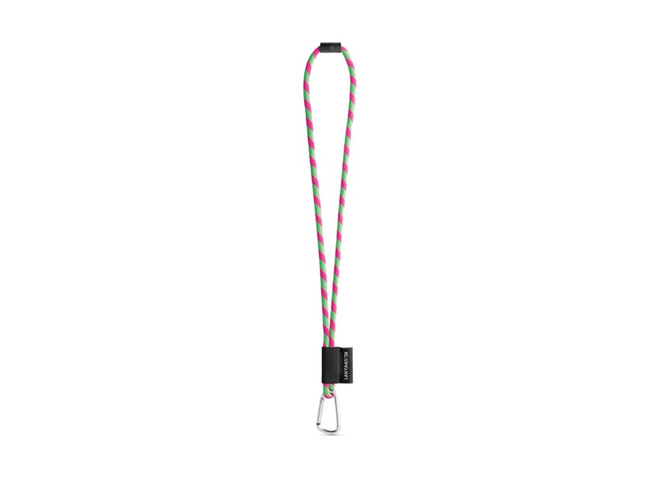 SET Lanyard TUBE Long (Ø 7 mm) con moschettone a D da 55 mm e chiusura di sicurezza da Ø 7 mm FullGadgets.com