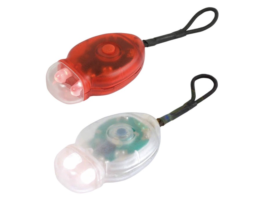 Set luci da bicicletta in plastica a doppio LED, una con luce bianca e una con luce rossa FullGadgets.com