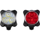 Set luci di sicurezza per bicicletta ricaricabili in ABS e silicone Elisabeth FullGadgets.com