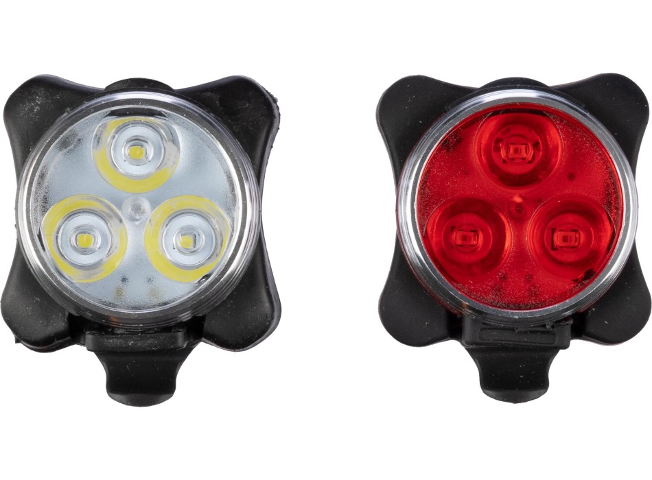 Set luci di sicurezza per bicicletta ricaricabili in ABS e silicone Elisabeth FullGadgets.com