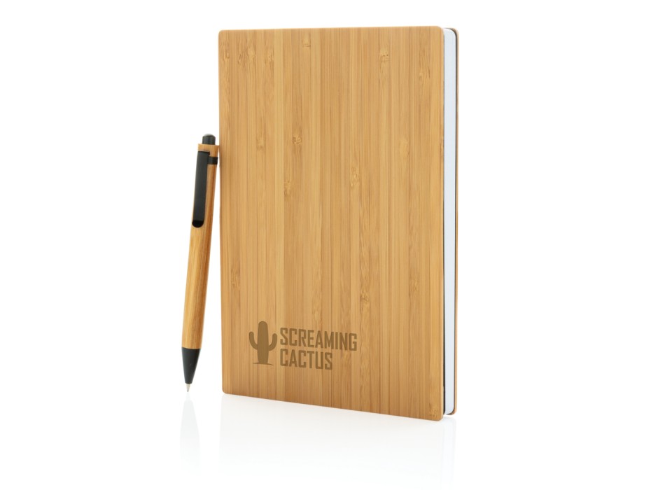 Set penna e taccuino A5 in bambù FullGadgets.com