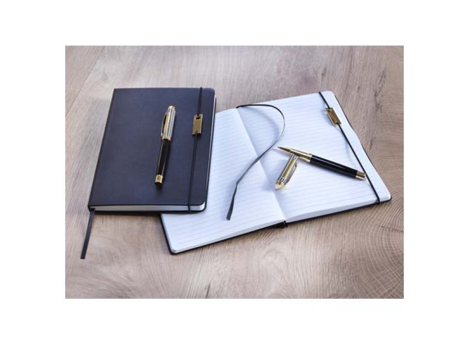 Set penne roller e blocco note in formato A5 Legato (inchiostro blu) FullGadgets.com