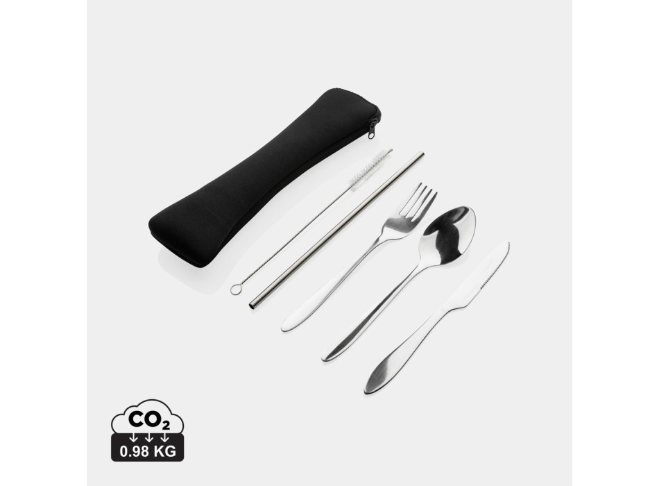 Set posate riutilizzabili 4 pezzi in acciaio inossidabile FullGadgets.com