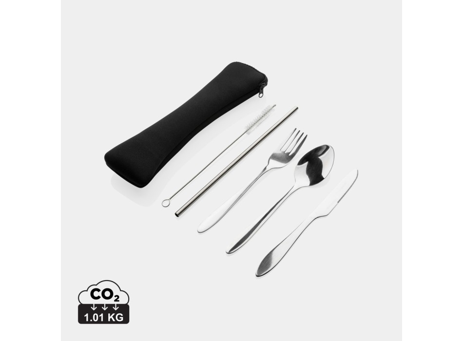 Set posate riutilizzabili 4 pezzi in acciaio inossidabile FullGadgets.com