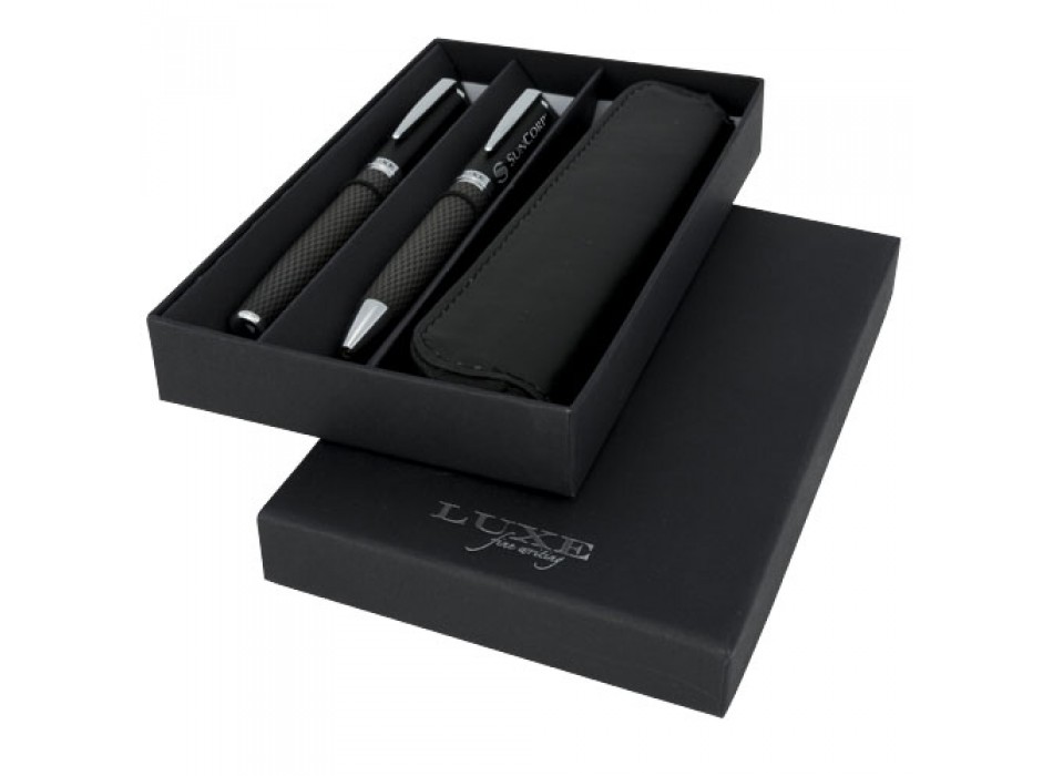 Set regalo con coppia di penne e sacchetto Carbon FullGadgets.com