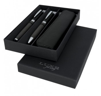Set regalo con coppia di penne e sacchetto Carbon FullGadgets.com