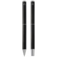 Set regalo con penna a sfera e penna roller in alluminio riciclato Lucetto (inchiostro nero) FullGadgets.com