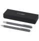 Set regalo con penna a sfera e penna roller in alluminio riciclato Lucetto (inchiostro nero) FullGadgets.com