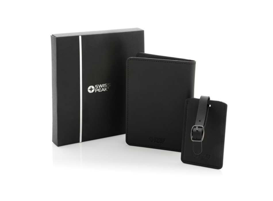 Set regalo Swiss Peak in PU riciclato GRS FullGadgets.com