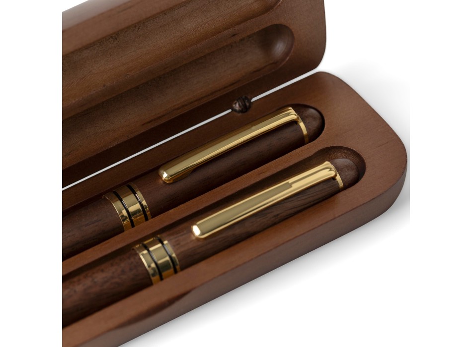Set scrittura in legno di noce Adelina FullGadgets.com