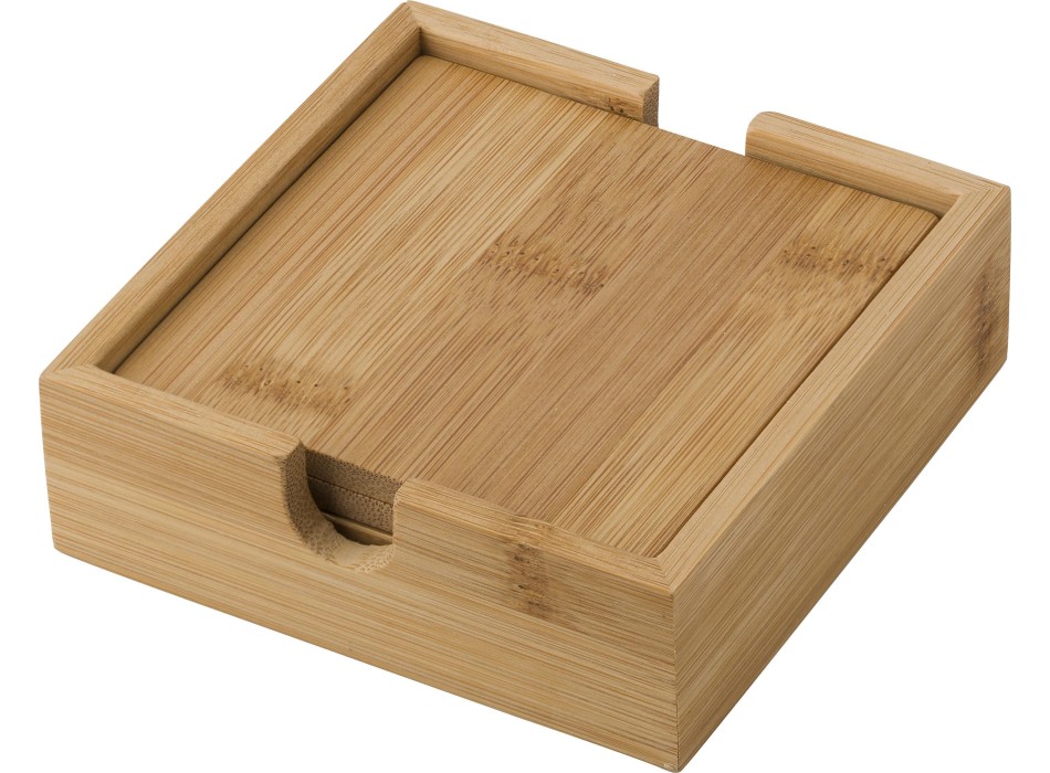 Set sottobicchieri di bamboo Archer FullGadgets.com