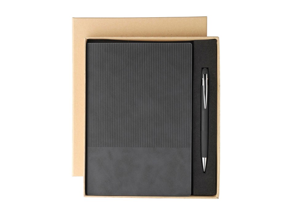 Set taccuino Tarek | Similpelle riciclata | A5 | Con penna FullGadgets.com