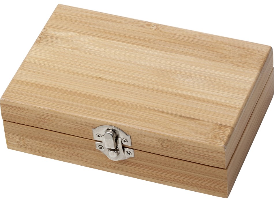 Set vino in bamboo ed acciaio inox Leonie FullGadgets.com