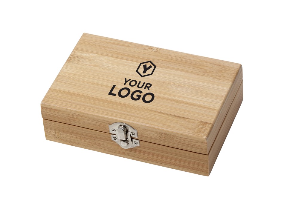 Set vino in bamboo ed acciaio inox Leonie FullGadgets.com