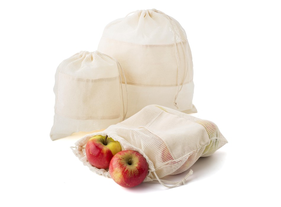 Set zaini riutilizzabili in cotone biologico Adele FullGadgets.com