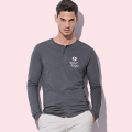 Shawn Long Sleeve Henley 100% Cotone Personalizzabile |Stedman