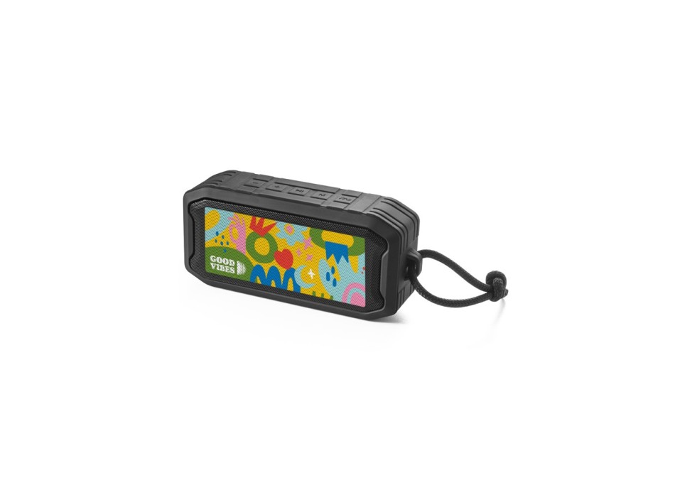 SHEERAN. Altoparlante portatile da 10W con grado di protezione IPX7 e durata della batteria di 9 ore su ABS riciclato FullGadgets.com