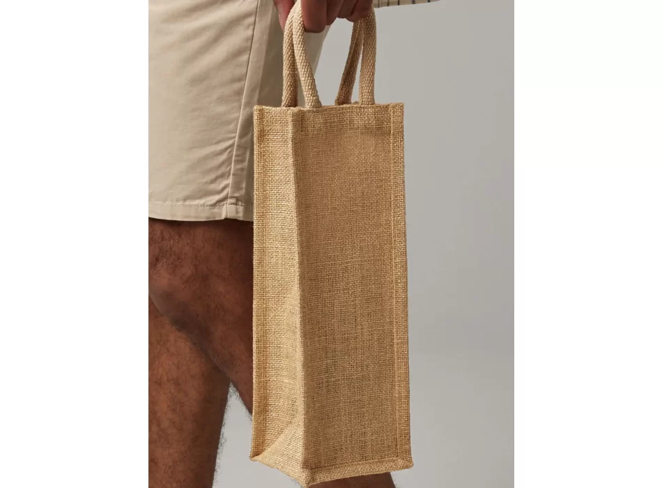 Shimmer Jute Bottle Bag FullGadgets.com