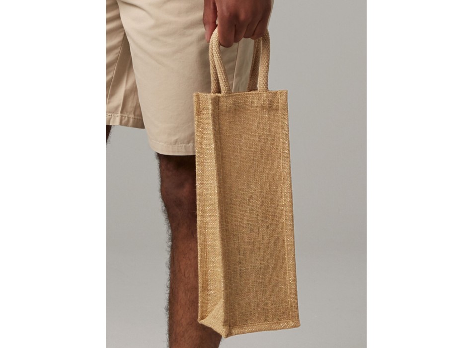 Shimmer Jute Bottle Bag FullGadgets.com