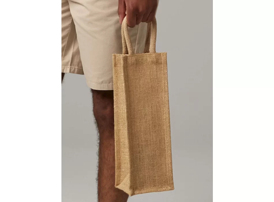 Shimmer Jute Bottle Bag FullGadgets.com