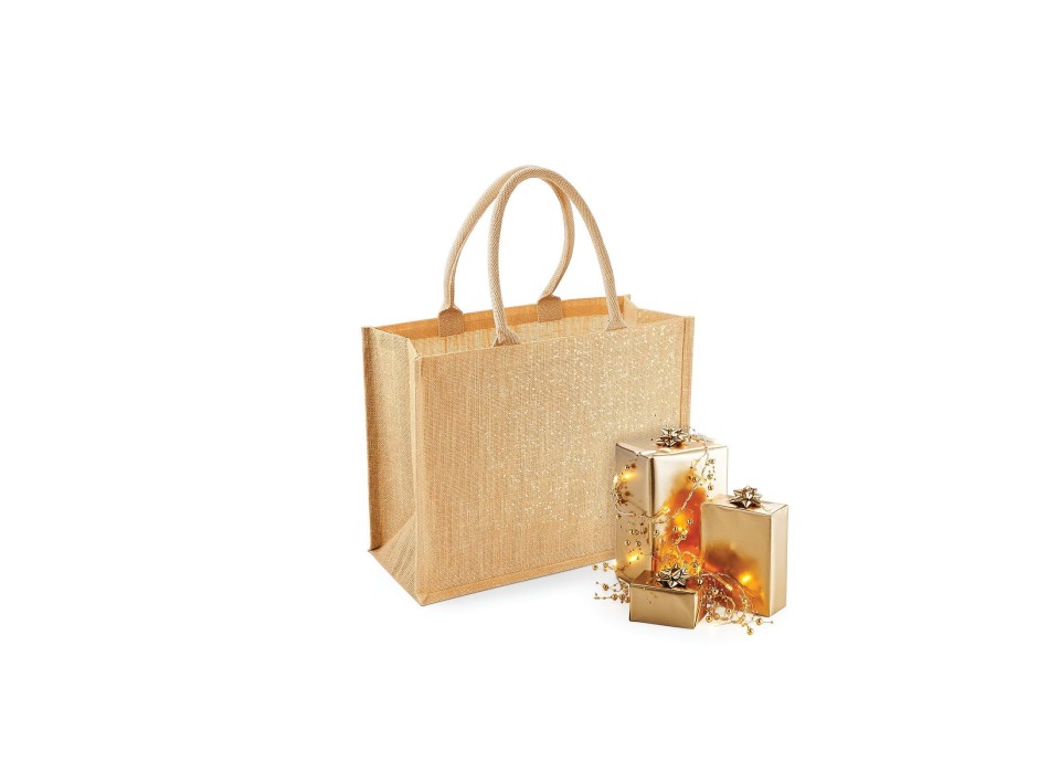 Shimmer Jute Shopper FullGadgets.com