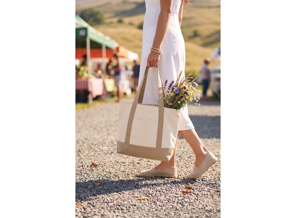 Shopper 350gm2 SHOP LOCAL in cotone riciclato AWARE™ FullGadgets.com