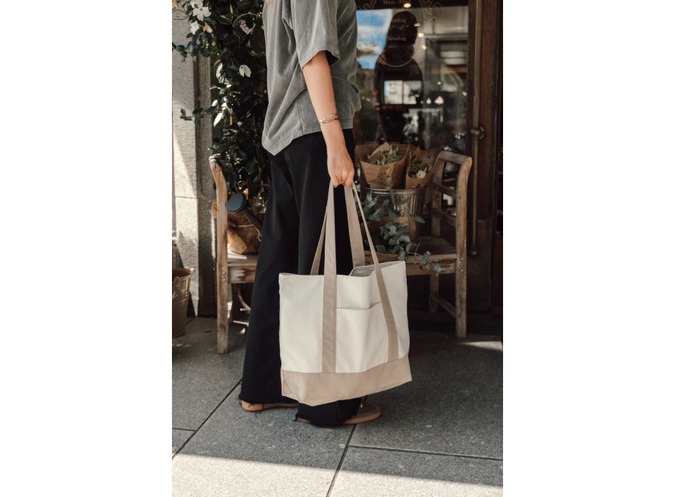 Shopper 350gm2 SHOP LOCAL in cotone riciclato AWARE™ FullGadgets.com