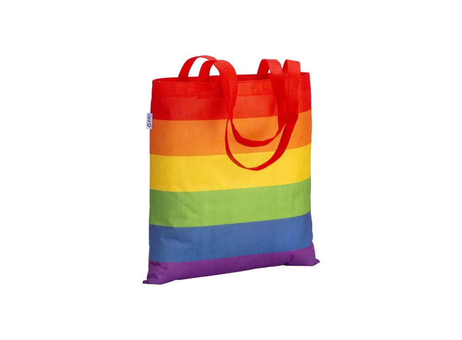 Shopper arcobaleno in R-pet  80g/m2, manici lunghi FullGadgets.com