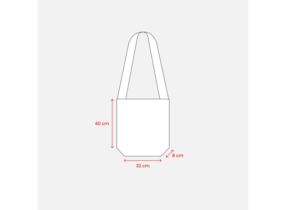 Shopper bicolore in TNT, tracolla e soffietto FullGadgets.com
