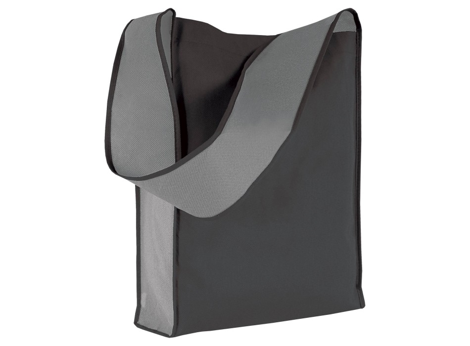 Shopper bicolore in TNT, tracolla e soffietto FullGadgets.com