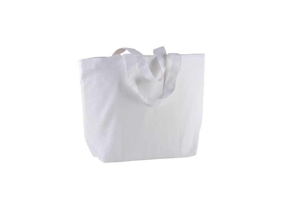 Shopper con soffietto alla base in cotone 120 g/m2, manici corti FullGadgets.com