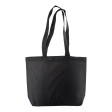 Shopper con soffietto alla base in cotone 120 g/m2, manici lunghi FullGadgets.com