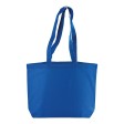 Shopper con soffietto alla base in cotone 120 g/m2, manici lunghi FullGadgets.com