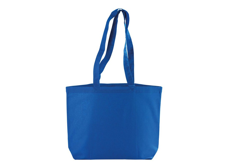 Shopper con soffietto alla base in cotone 120 g/m2, manici lunghi FullGadgets.com