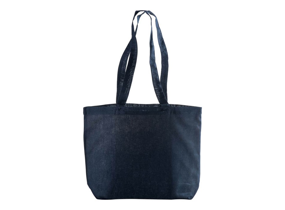 Shopper con soffietto alla base in cotone 120 g/m2, manici lunghi FullGadgets.com