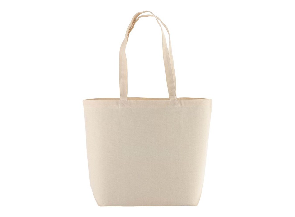 Shopper con soffietto alla base in cotone 135 g/m2, manici lunghi FullGadgets.com