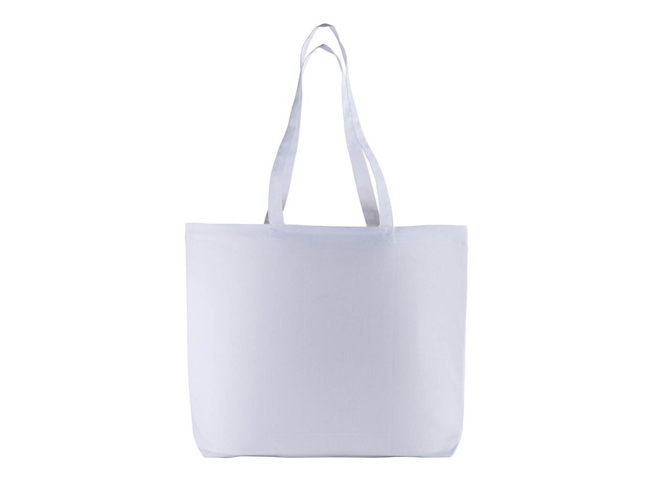 Shopper con soffietto alla base in cotone 135 g/m2, manici lunghi FullGadgets.com