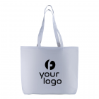 Shopper con soffietto alla base in cotone 135 g/m2, manici lunghi FullGadgets.com