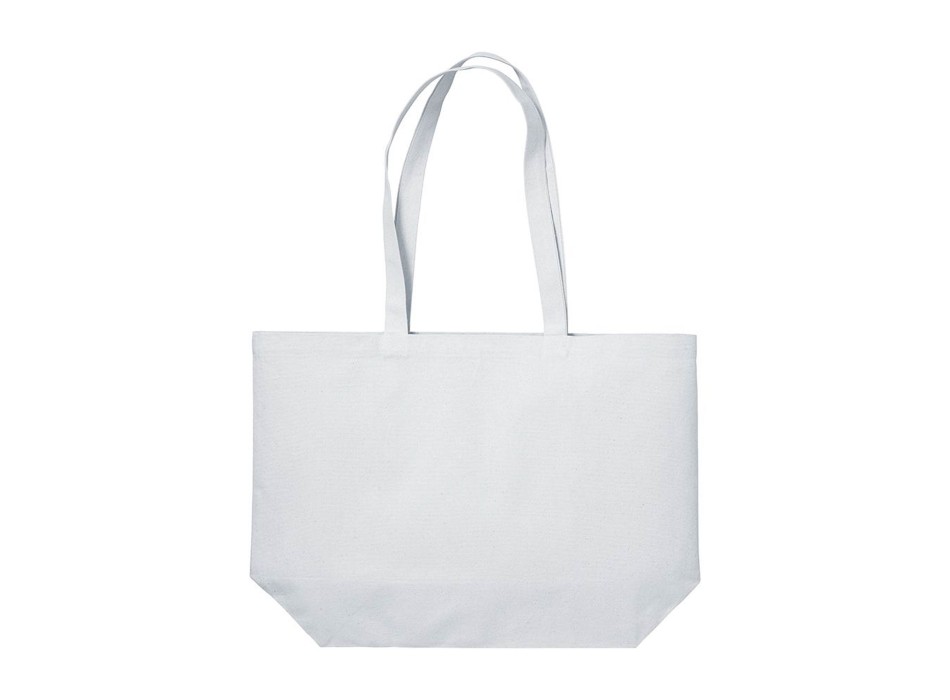 Shopper con soffietto alla base in cotone 280 g/m2, manici lunghi FullGadgets.com