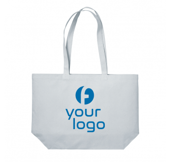 Shopper con soffietto alla base in cotone 280 g/m2, manici lunghi FullGadgets.com