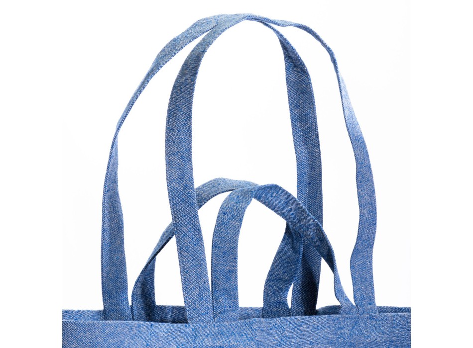 Shopper con soffietto alla base in cotone riciclato 280 g/m2, con doppi manici FullGadgets.com