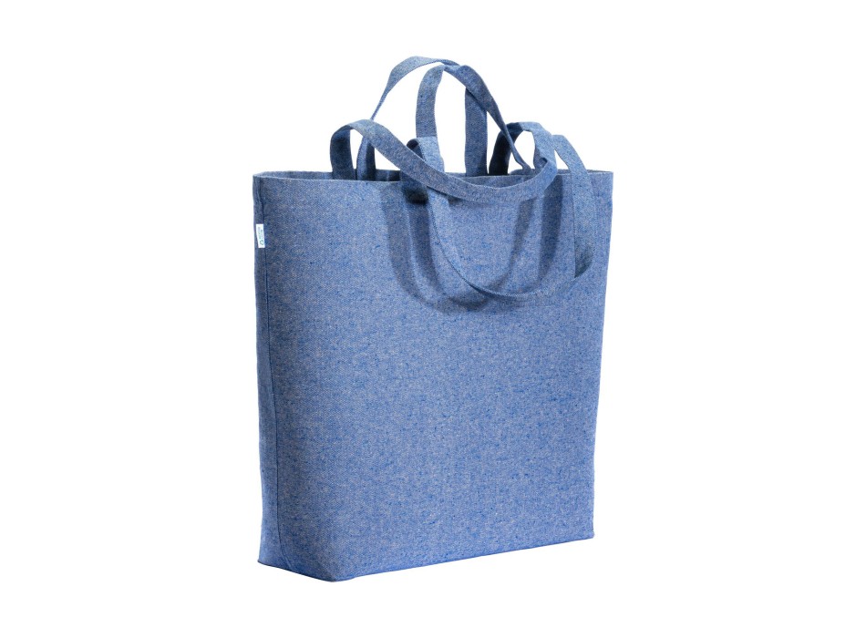 Shopper con soffietto alla base in cotone riciclato 280 g/m2, con doppi manici FullGadgets.com