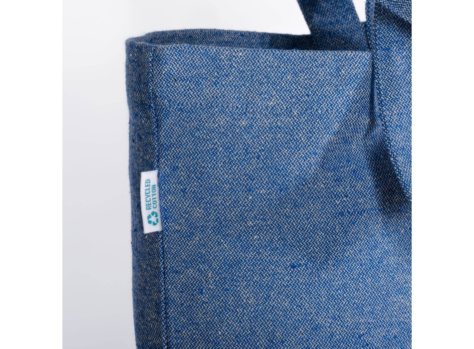 Shopper con soffietto alla base in cotone riciclato 280 g/m2, con doppi manici FullGadgets.com